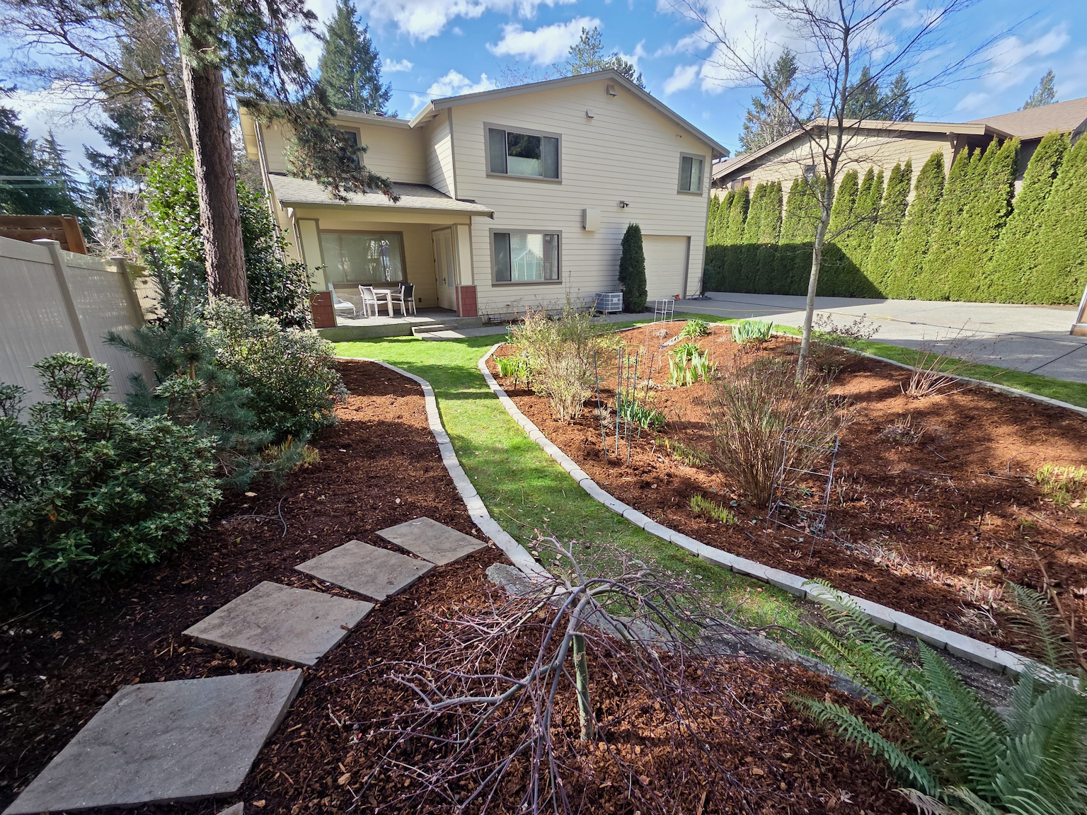 Rain Garden and Back Porch